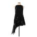 Divided by H&M Casual Dress - Party High Neck Sleeveless: Black Dresses - Women's Size 8