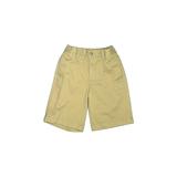 Lands' End Khaki Shorts: Tan Print Bottoms - Kids Boy's Size 7 - Light Wash