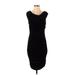 H&M Casual Dress - Party Cowl Neck Sleeveless: Black Solid Dresses - Women's Size Small