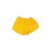 Adidas Athletic Shorts: Yellow Print Activewear - Women's Size Large