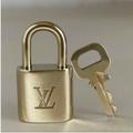 Louis Vuitton Accessories | Authentic Louis Vuitton Lock And Key Travel Bag Accessory Shoulder Bag Lock | Color: Gold | Size: Os