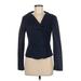 Romeo & Juliet Couture Blazer Jacket: Short Blue Solid Jackets & Outerwear - Women's Size Medium