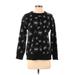 Kendall & Kylie Pullover Sweater: Black Color Block Tops - Women's Size Small