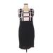 Danny And Nicole Casual Dress - Sheath: Black Color Block Dresses - Women's Size 14