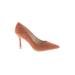 Kenneth Cole New York Heels: Slip On Stilleto Cocktail Orange Solid Shoes - Women's Size 10 - Pointed Toe