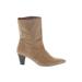 Zara Boots: Tan Solid Shoes - Women's Size 41 - Almond Toe