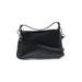 Vince Camuto Leather Satchel: Black Solid Bags