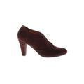 Eric Michael Heels: Burgundy Print Shoes - Women's Size 38 - Almond Toe