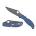 Spyderco Stretch 2 XL Folding Knife 3.96in VG-10/Damascus Blue Nishijin Glass Fiber Handle Blue C258GFBLP