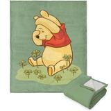 Disney Winnie The Pooh Lucky Bear Silk Touch Sherpa Throw