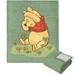 Disney Winnie The Pooh Lucky Bear Silk Touch Sherpa Throw