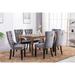 High-end Tufted Solid Wood Contemporary Velvet Upholstered Dining Chair
