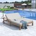 Wooden Outdoor Sunbed for Ultimate Relaxation Seating 2 People Daybed