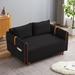 Modern Multi-Functions Convertible Sleeper Velvet Sofa Couch With Storage Side Pockets,Multi-scene Use