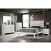 Sim 3 Piece White Panel Bedroom Set