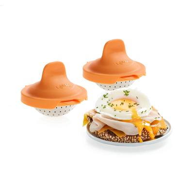 Lekue Poached Egg Maker Poached Egg Cooker Set of 2 - 4.3 x 1.8 x 2.8 inches