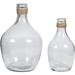 Ornate Home Signature Design By Ashley Marcin Modern Glass 2 Peiece Bottle Neck Vase Set, Clear Glass | 15 H x 7 W x 7 D in | Wayfair A2000246