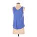 Nike Active Tank Top: Blue Activewear - Women's Size Small