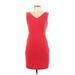 Calvin Klein Casual Dress - Bodycon: Red Dresses - Women's Size 4