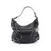 MICHAEL Michael Kors Leather Hobo Bag: Pebbled Black Print Bags