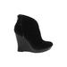 Jennifer Lopez Ankle Boots: Black Solid Shoes - Women's Size 5 1/2 - Almond Toe