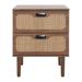 Bayou Breeze Manufactured Wood Nightstand Wood in Brown | 24.4 H x 25 W x 15.6 D in | Wayfair 20E5C69EFFBD4F1792F4DDC71808DA7F