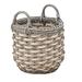 Bay Isle Home™ Wicker General Basket Plastic/Wicker in Gray/White | 19 H x 18 W x 18 D in | Wayfair 12D3E58D71C6428EA3532C2B3F558FF8