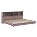 Millwood Pines Halethorpe Full/Double Daybed Frame w/ Storage Bookcases in Brown | 32.3 H x 63.4 W x 78.4 D in | Wayfair