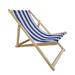 Longshore Tides Populus Wood Sling Chair Blue Stripe Broad Dark Blue Strip in Brown | Wayfair 84BCB38331164F4DBE653FA43DB03AB7