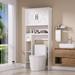 Rebrilliant Over The Toilet Storage Cabinet, Over Toilet Storage w/ Doors & Adjustable Shelves, Farmhouse Bathroom Above Toilet Storage Cabinet | Wayfair