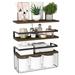 17 Stories Floating Shelves w/ Storage Basket Wood in Black/Brown | 5.9 H x 15.7 W x 5.7 D in | Wayfair DA9AE798A1354E998238960FA505C4F6