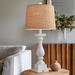 One Allium Way® Bernadine Resin Table Lamp Resin in White | 27.01 H x 12.01 W x 12.01 D in | Wayfair 8A84883FB56547178AD9208849907545