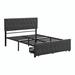 Red Barrel Studio® Queen Size Storage Bed Metal Platform Bed w/ a Big Drawer in Gray | Full | Wayfair C5ECC38C24C344EB84A44A6CC1359FFE