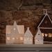 August Grove® Porcelain Village Gingerbread House Set - 3 Pieces in White | Wayfair CD19E28F4C3F4E33A88A990C3C539468