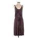 Velvet Casual Dress - DropWaist: Gray Dresses - Women's Size Small