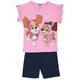 - T-Shirt Paw Patrol Inkl. Shorts In Rosa/Blau, Gr.98