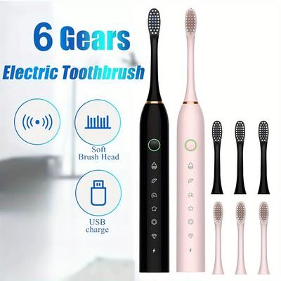 Electric Toothbrush Ultrasonic Automatic Usb Replaceable Tooth Brush