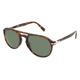 Persol 0PO3235S Unisex-Sonnenbrille Vollrand Pilot Acetat-Gestell, braun