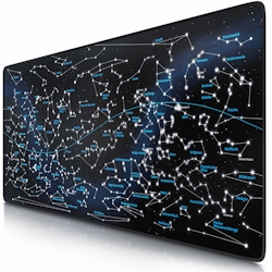 CSL Gaming Mauspad, XXL Schreibtischunterlage 900 x 400mm, Präzision & Geschwindigkeit, Celestial Map Image