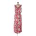 Matty M Casual Dress - Maxi: Red Print Dresses - Women's Size Medium