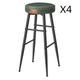 Tabouret de Bar Lot de 4 51,6 cm x 51,6 cm x 76,2 cm Vert Forêt