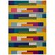 Tapis de salon design multicolore 200x290 cm