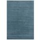 Tapis de salon uni en laine bleu 160x230 cm