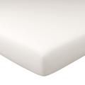 Drap-housse grand bonnet 180x200x32 blanc en lin