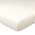 Drap-housse grand bonnet 140x200x32 blanc craie en lin