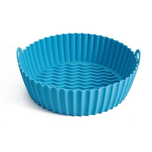 Pentola in silicone per friggitrice ad aria - Accessori per forno per friggitrice ad aria - Sostituzione per carta da forno infiammabile - Non è necessario pulire la friggitrice ad aria