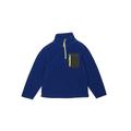 Eddie Bauer Fleece Jacket: Blue Solid Jackets & Outerwear - Kids Boy's Size Small