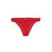 Xhilaration Swimsuit Bottoms: Red Solid Swimwear - Women's Size Small