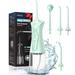 Oahisha WFP15 Electric Oral Irrigator Water Dental flosser for Teeth Cleaning - Braces Care Cordless Portable Rechargeable Oral Irrigator Water Teeth Cleaner Pick for Home Travel (Mint Green)