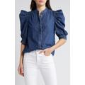 Gillian Puff Sleeve Denim Shirt